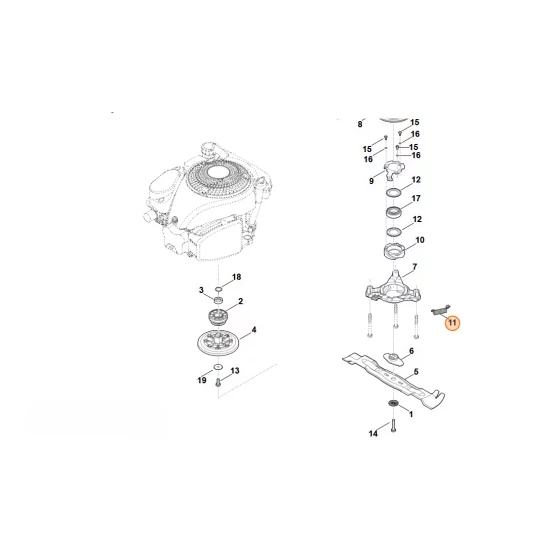 Stihl  Sprężyna naciągowa 6364 162 7900